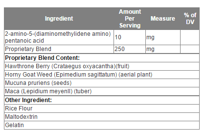 Somatropinne HGH ingredient Label