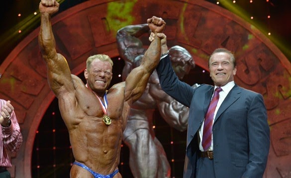 Dennis Wolf and Arnold Schwarzenegger