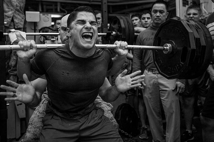 Heavy Four Plate Squat